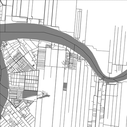 ROAD MAP OF MARIËNBURG, SURINAME BY MAPBAKES