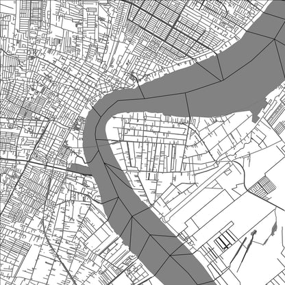 ROAD MAP OF MEERZORG, SURINAME BY MAPBAKES