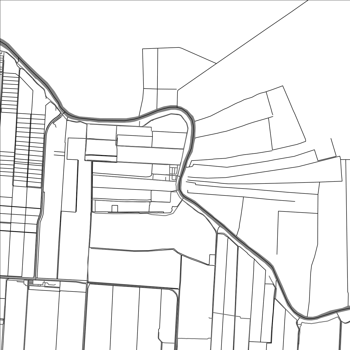 ROAD MAP OF PARADIJS, SURINAME BY MAPBAKES