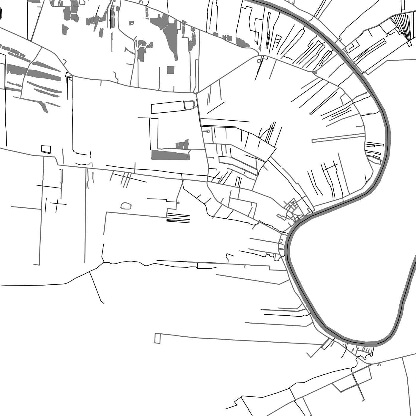 ROAD MAP OF SIDODADI, SURINAME BY MAPBAKES