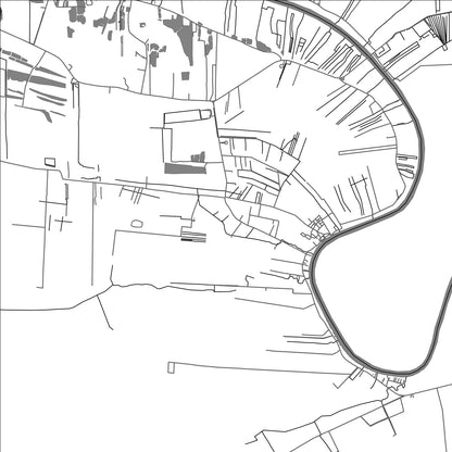 ROAD MAP OF SIDODADI, SURINAME BY MAPBAKES