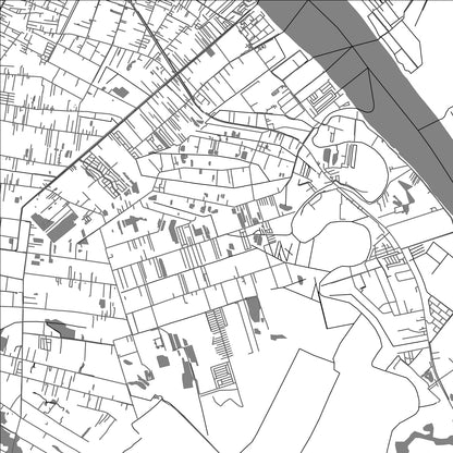 ROAD MAP OF VREDENBURG, SURINAME BY MAPBAKES