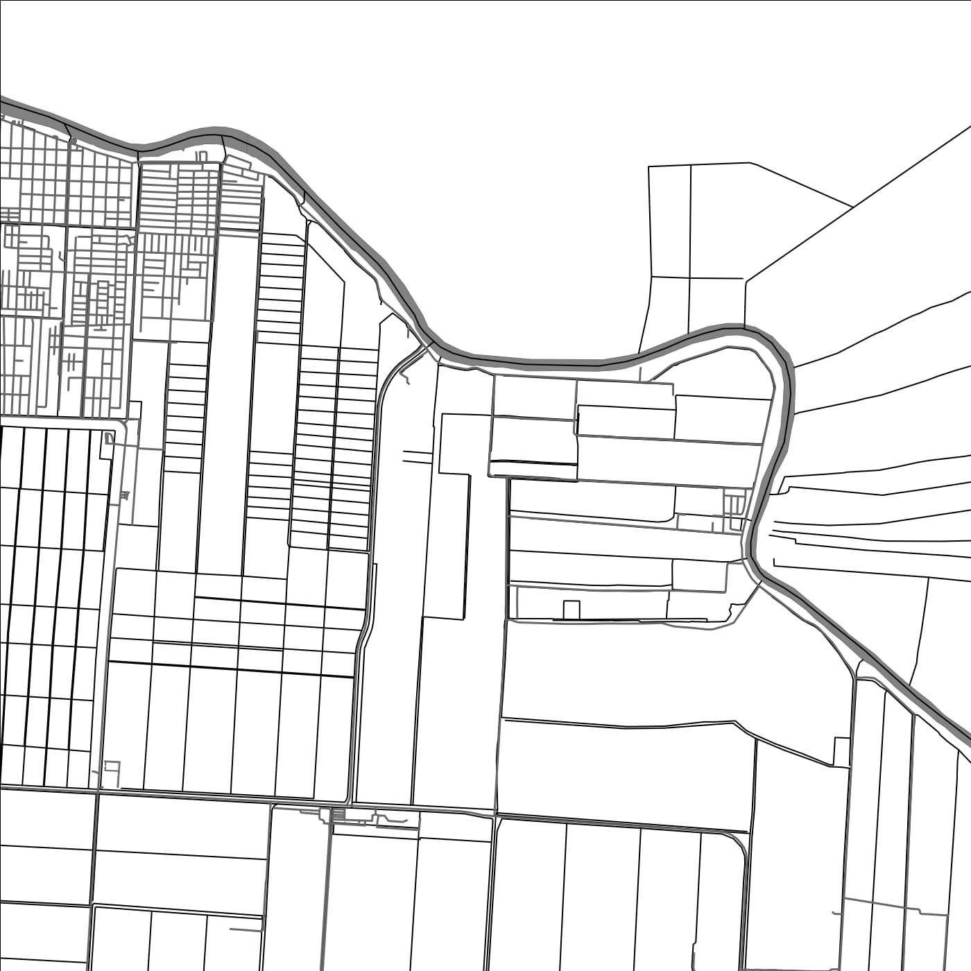 ROAD MAP OF WATERLOO, SURINAME BY MAPBAKES