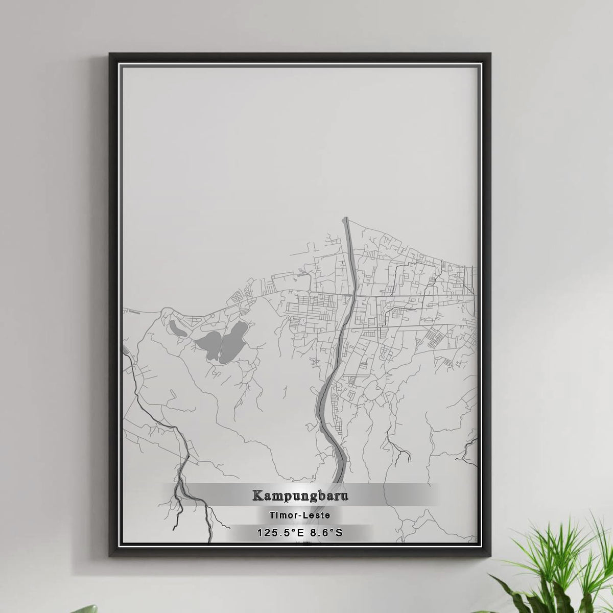 ROAD MAP OF KAMPUNGBARU, TIMOR-LESTE BY MAPBAKES