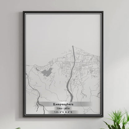 ROAD MAP OF KAMPUNGBARU, TIMOR-LESTE BY MAPBAKES