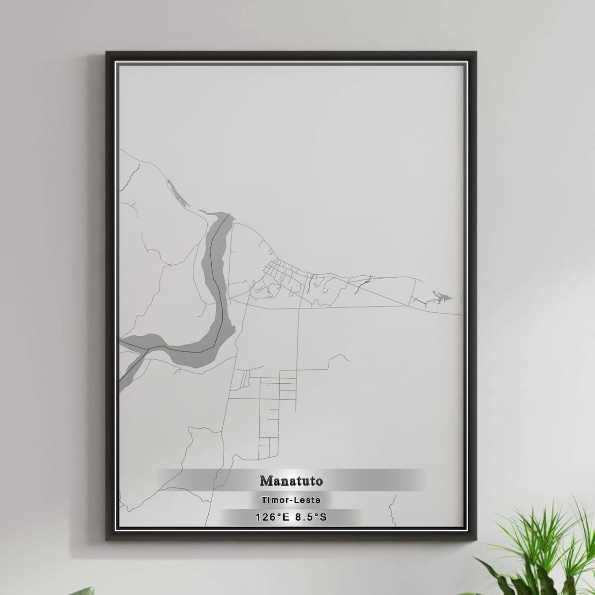 ROAD MAP OF MANATUTO, TIMOR-LESTE BY MAPBAKES