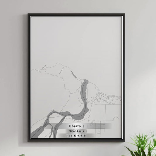 ROAD MAP OF OBRATO 1, TIMOR-LESTE BY MAPBAKES