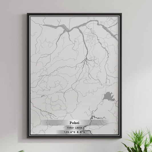 ROAD MAP OF POHEI, TIMOR-LESTE BY MAPBAKES