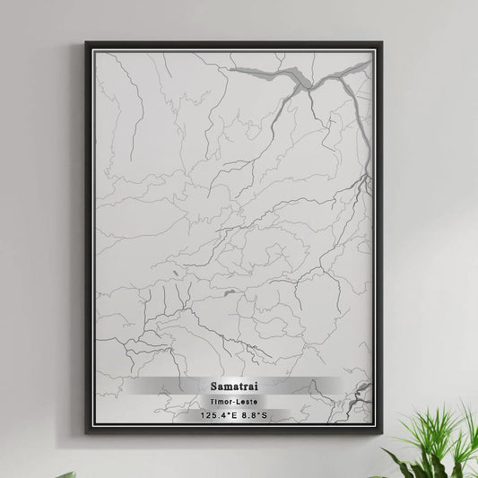 ROAD MAP OF SAMATRAI, TIMOR-LESTE BY MAPBAKES