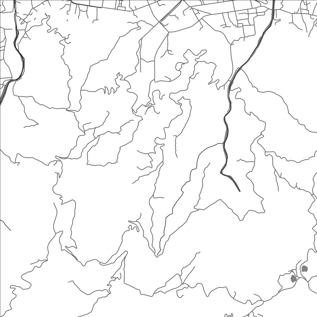 ROAD MAP OF AIHANEXUN, TIMOR-LESTE BY MAPBAKES