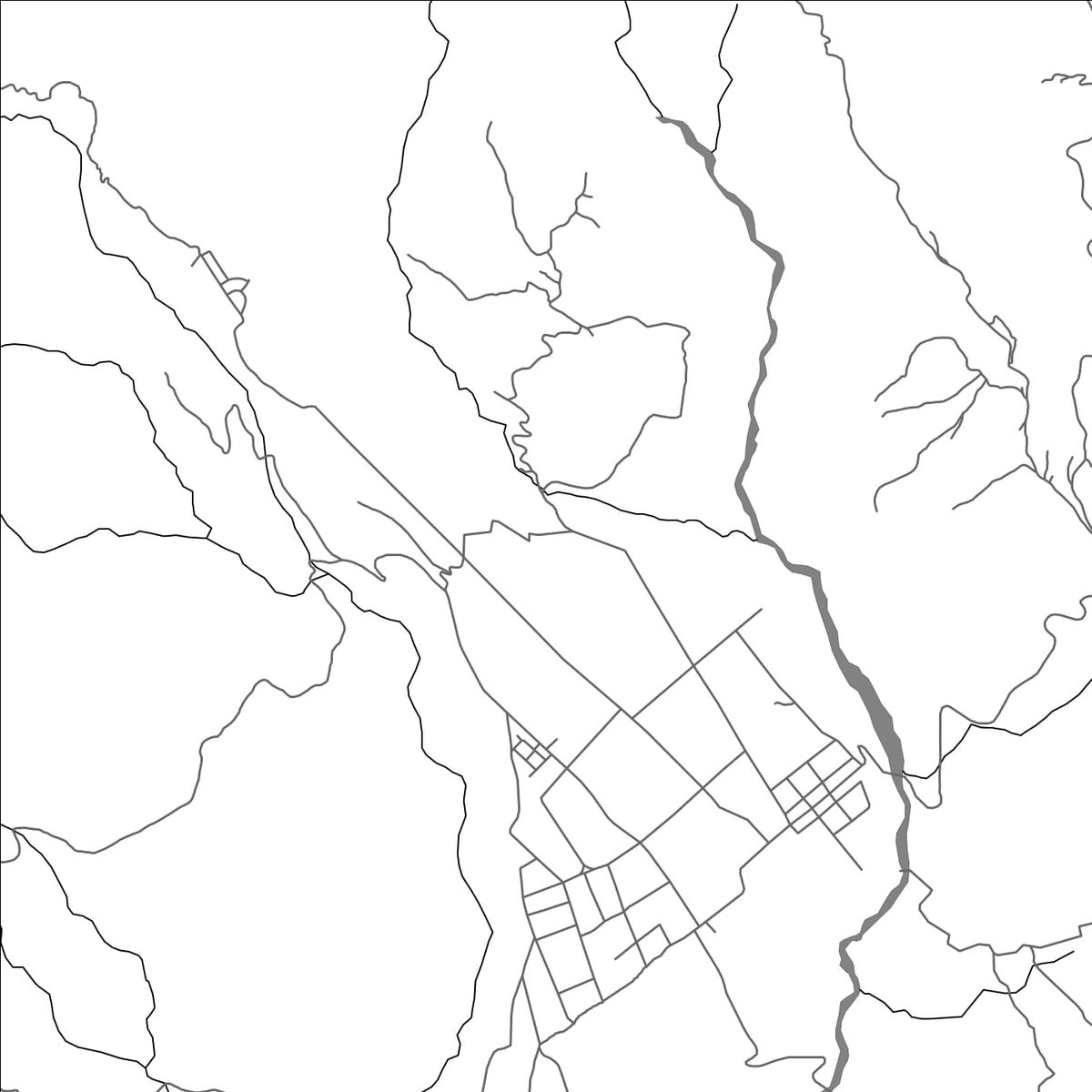 ROAD MAP OF AINARO, TIMOR-LESTE BY MAPBAKES