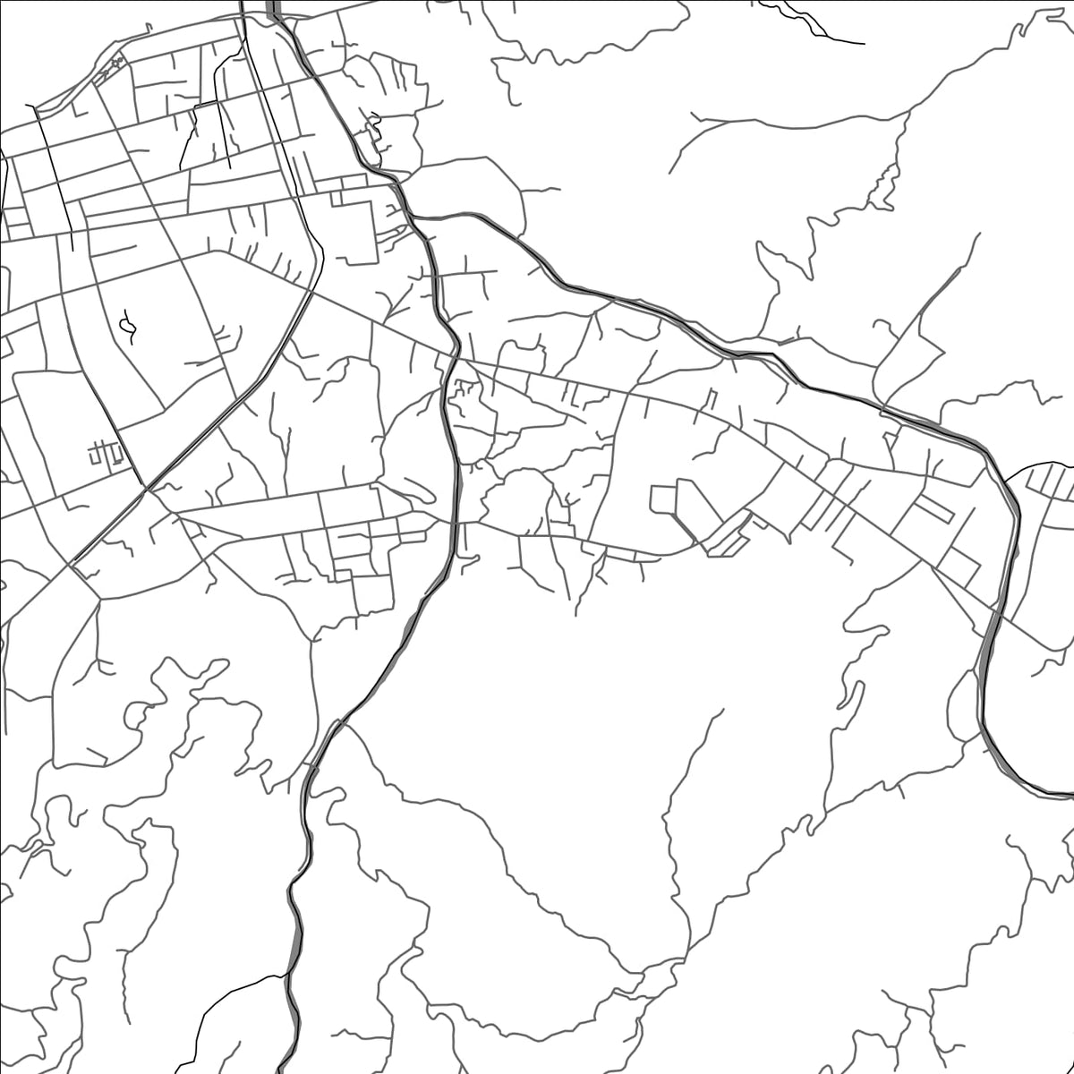 ROAD MAP OF BIDAU, TIMOR-LESTE BY MAPBAKES