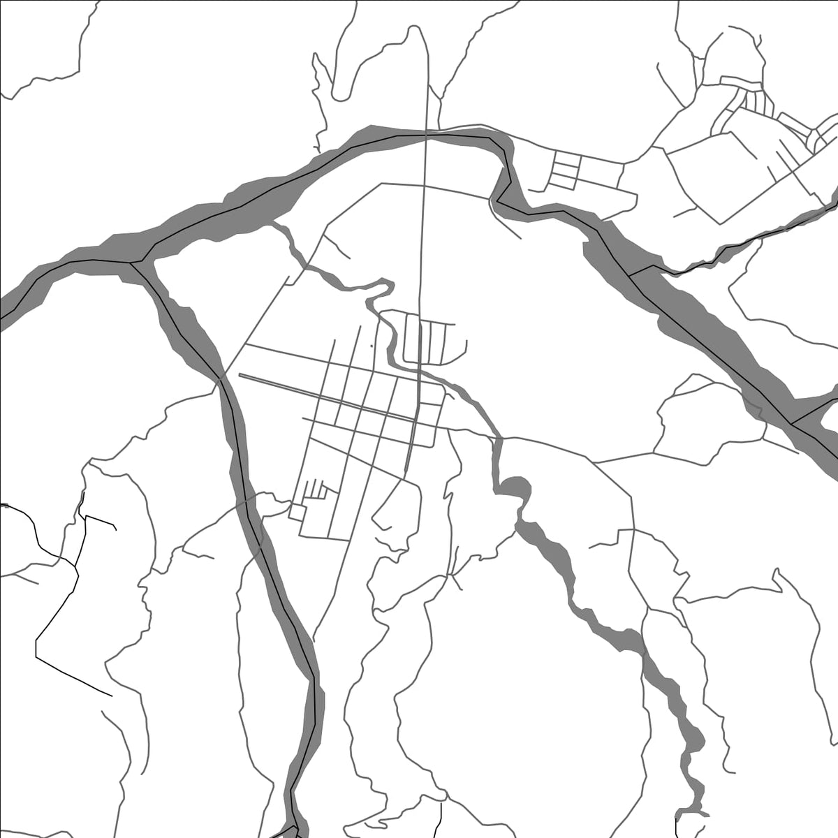 ROAD MAP OF GLENO, TIMOR-LESTE BY MAPBAKES