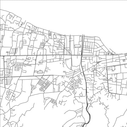 ROAD MAP OF HUDILARAN, TIMOR-LESTE BY MAPBAKES