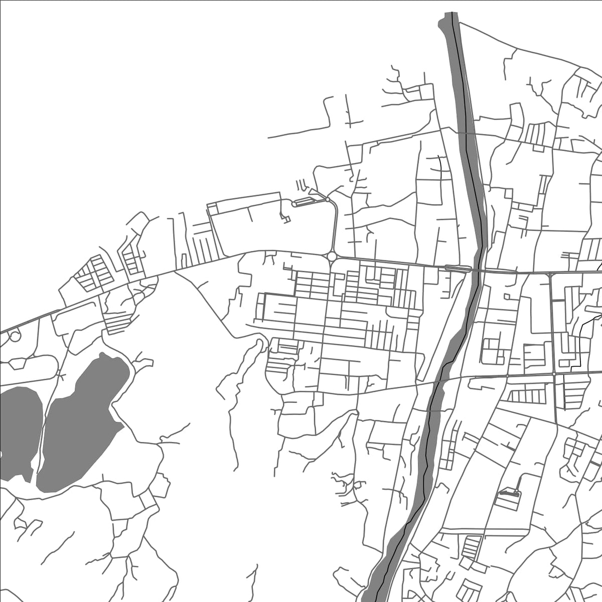 ROAD MAP OF KAMPUNGBARU, TIMOR-LESTE BY MAPBAKES