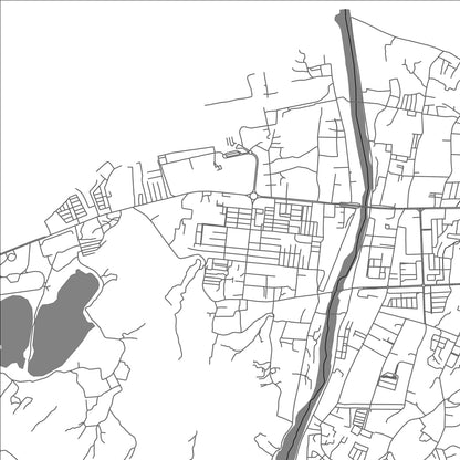 ROAD MAP OF KAMPUNGBARU, TIMOR-LESTE BY MAPBAKES