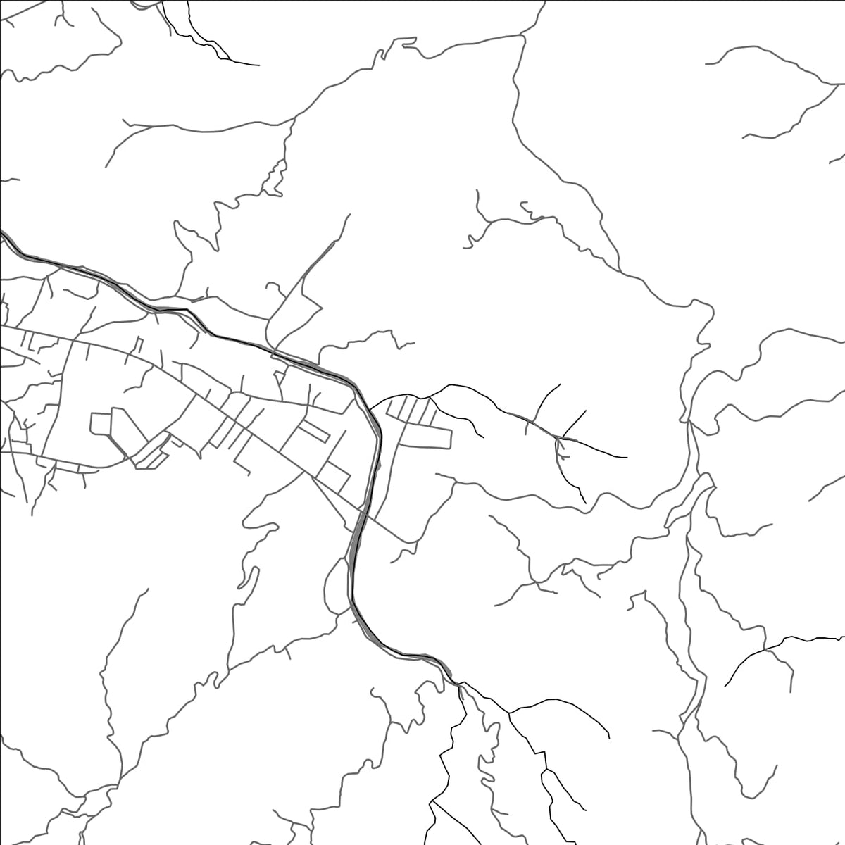 ROAD MAP OF LUNUKHUN, TIMOR-LESTE BY MAPBAKES