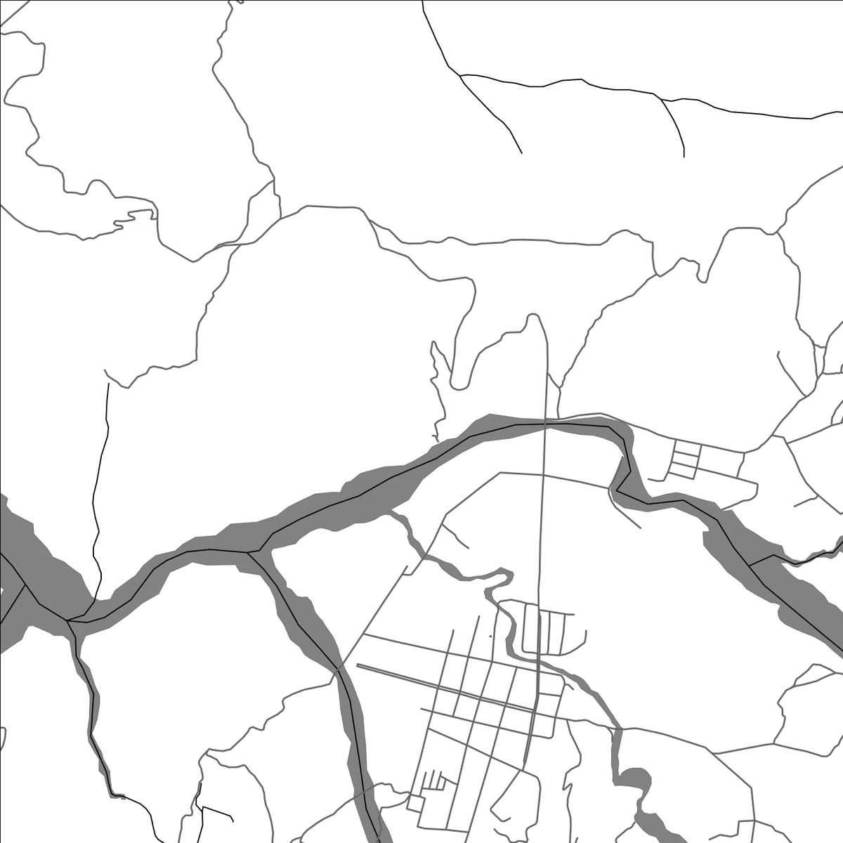 ROAD MAP OF MANISU, TIMOR-LESTE BY MAPBAKES