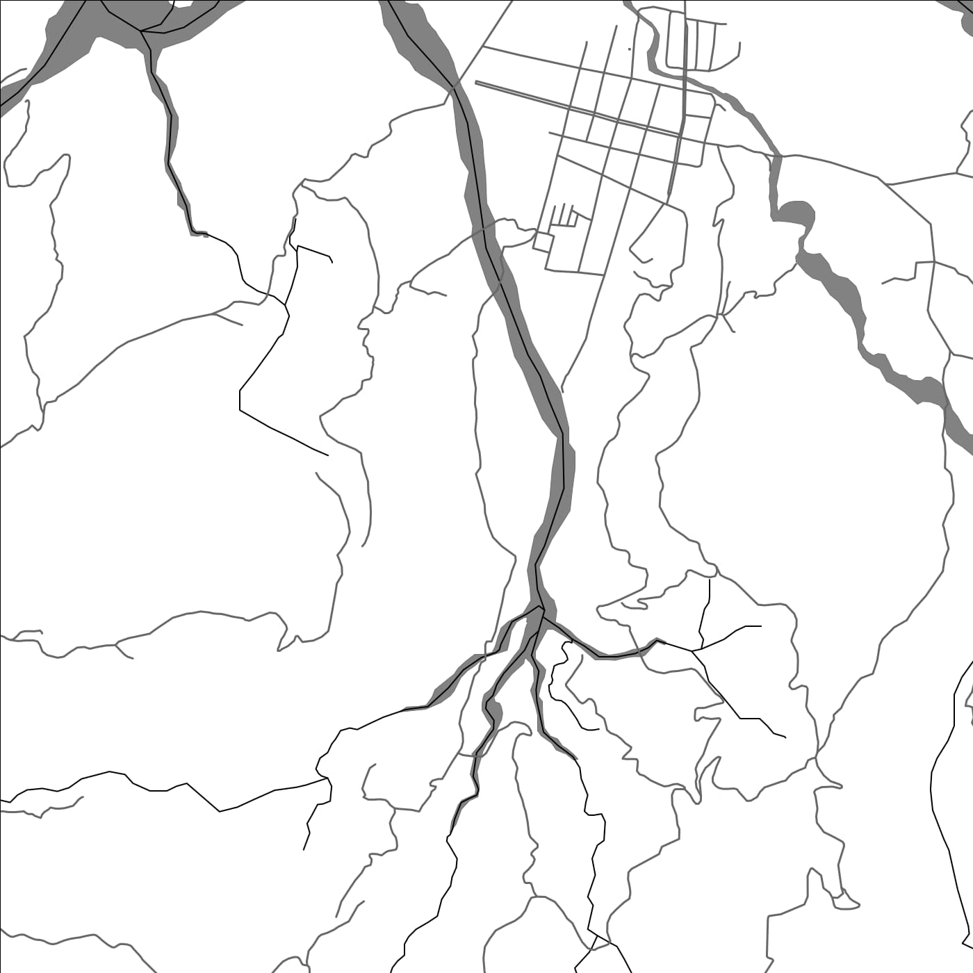 ROAD MAP OF URLULI, TIMOR-LESTE BY MAPBAKES