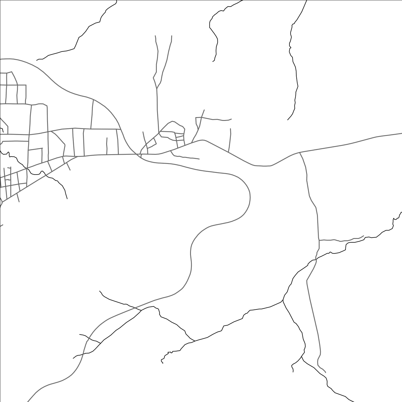 ROAD MAP OF BAFILO, TOGO BY MAPBAKES