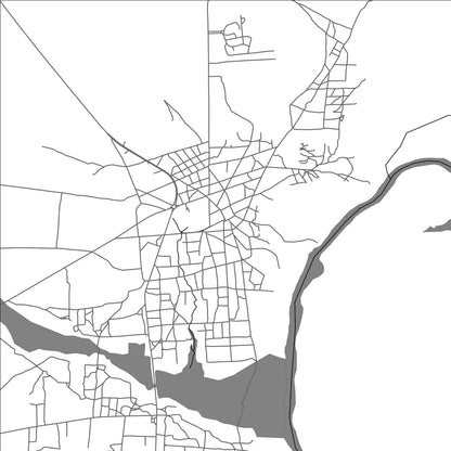 ROAD MAP OF SANSANNE-MANGO, TOGO BY MAPBAKES