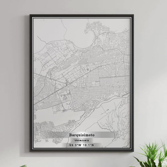 ROAD MAP OF BARQUISIMETO, VENEZUELA BY MAPBAKES