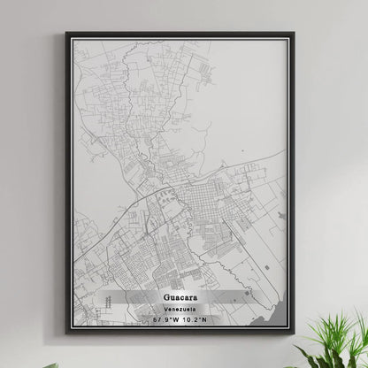 ROAD MAP OF GUACARA, VENEZUELA BY MAPBAKES