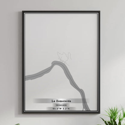 ROAD MAP OF LA ESMERALDA, VENEZUELA BY MAPBAKES