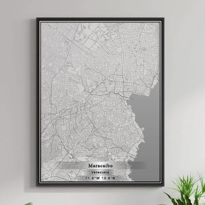 ROAD MAP OF MARACAIBO, VENEZUELA BY MAPBAKES