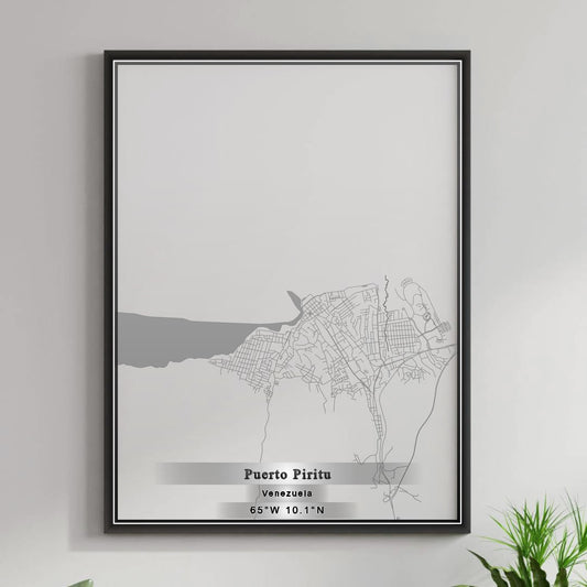 ROAD MAP OF PUERTO PIRITU, VENEZUELA BY MAPBAKES