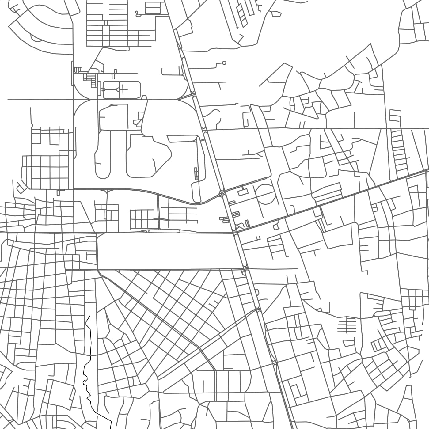 ROAD MAP OF ANACO, VENEZUELA BY MAPBAKES