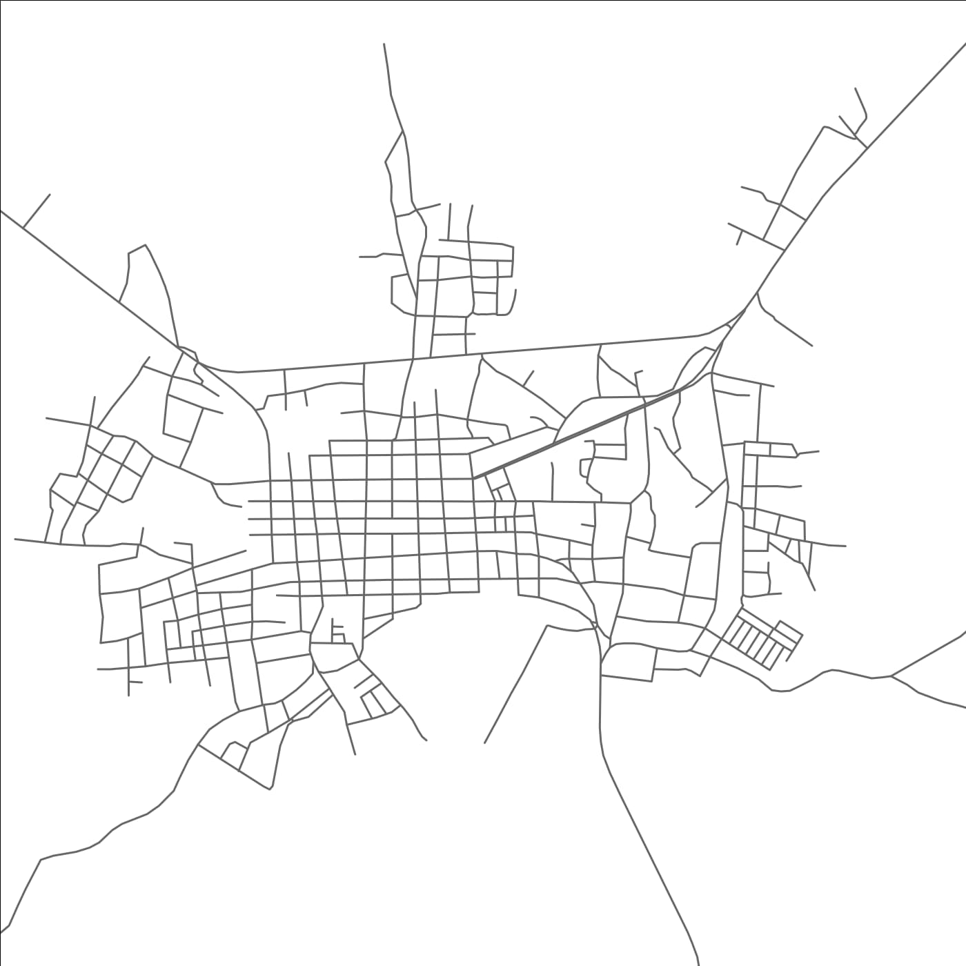 ROAD MAP OF ARAGUA DE BARCELONA, VENEZUELA BY MAPBAKES