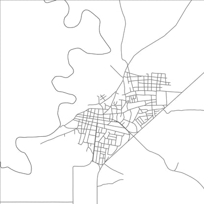 ROAD MAP OF BARBACOAS, VENEZUELA BY MAPBAKES