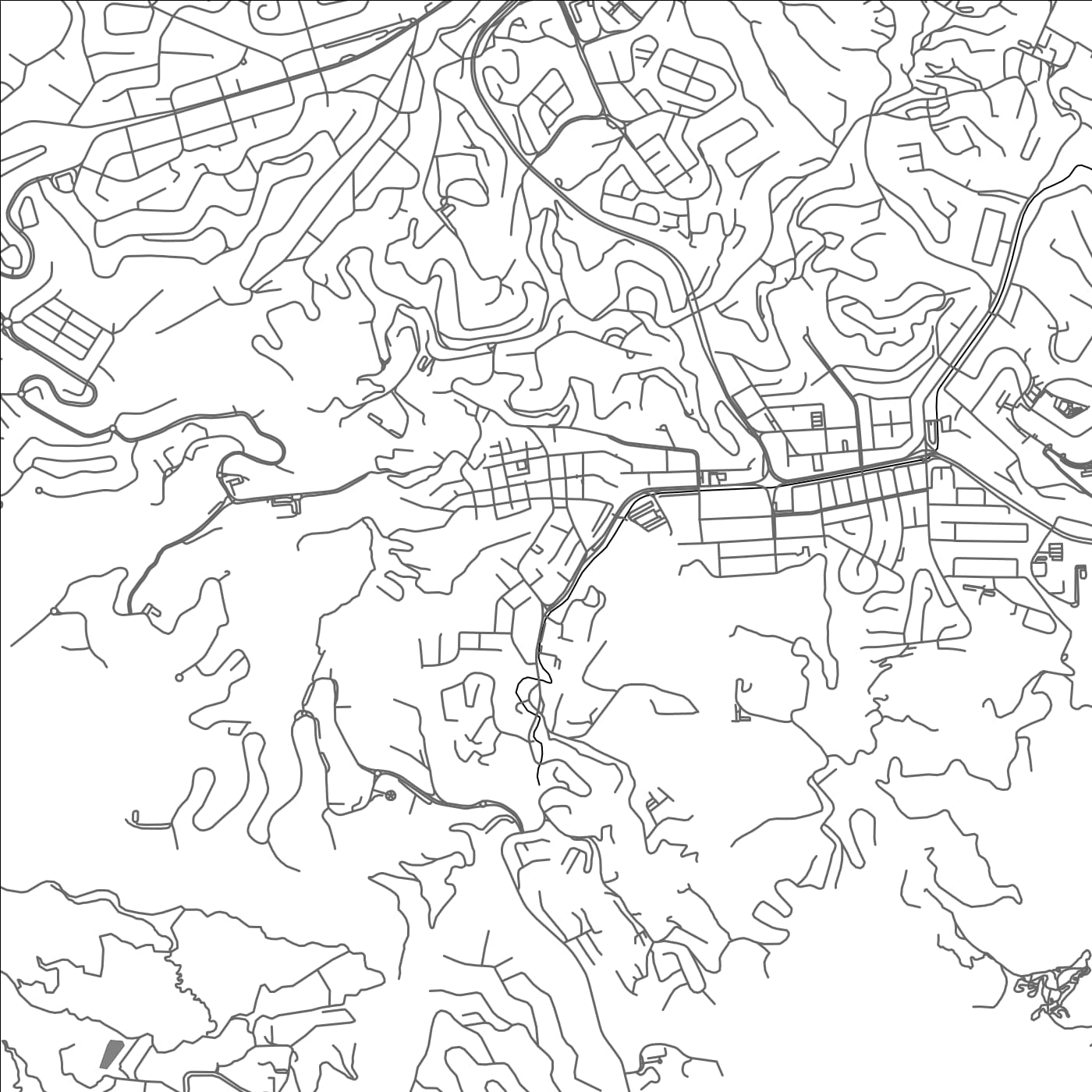 ROAD MAP OF BARUTA, VENEZUELA BY MAPBAKES