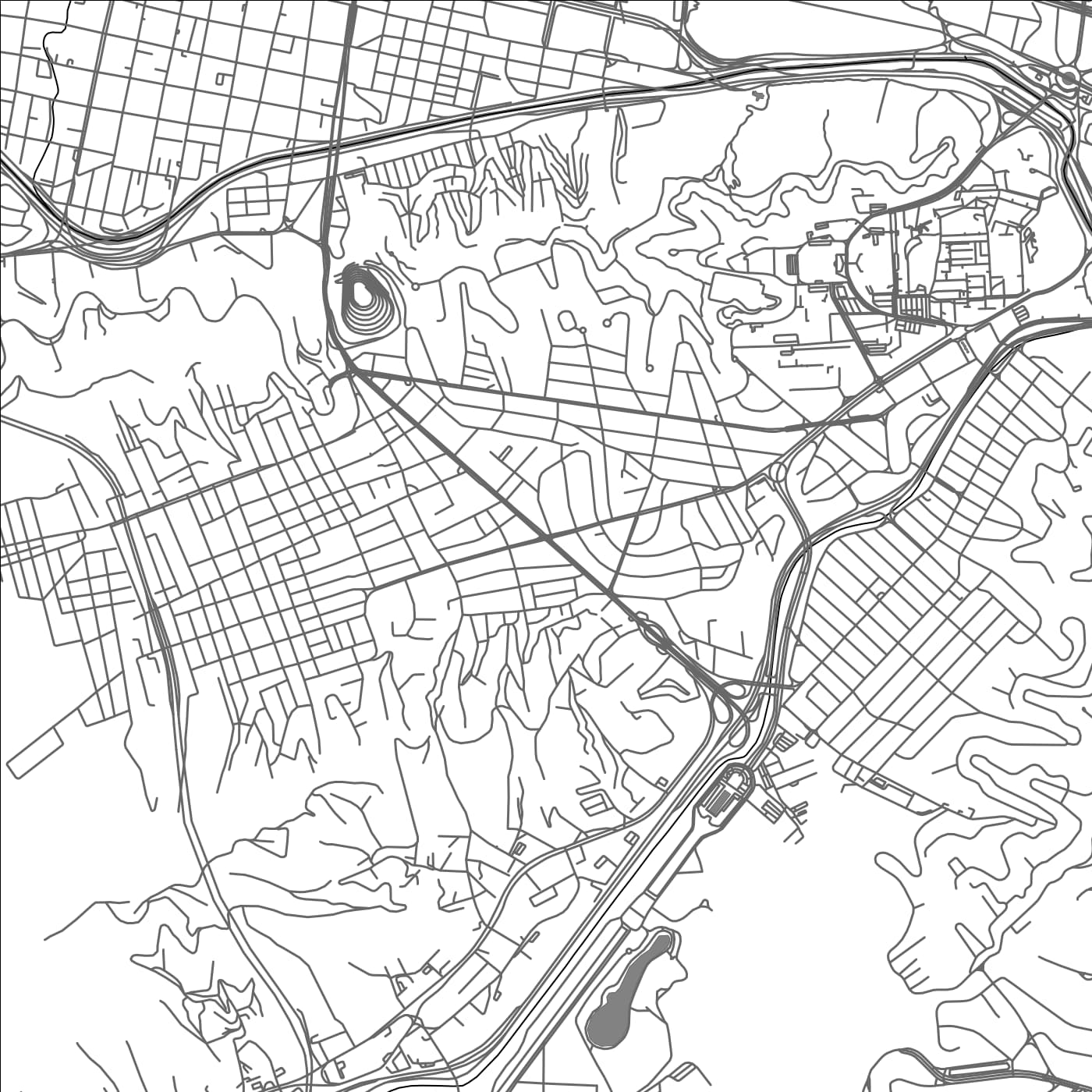 ROAD MAP OF CARACAS, VENEZUELA BY MAPBAKES