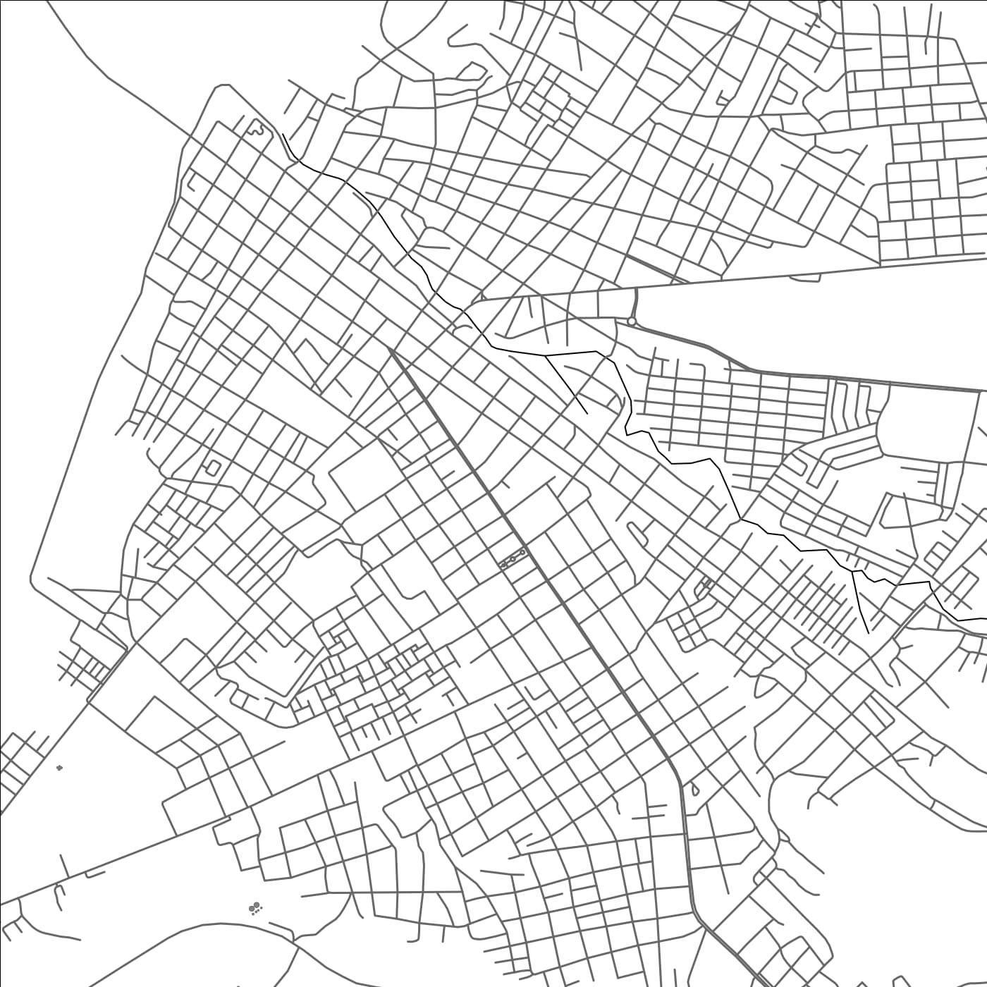 ROAD MAP OF CARORA, VENEZUELA BY MAPBAKES