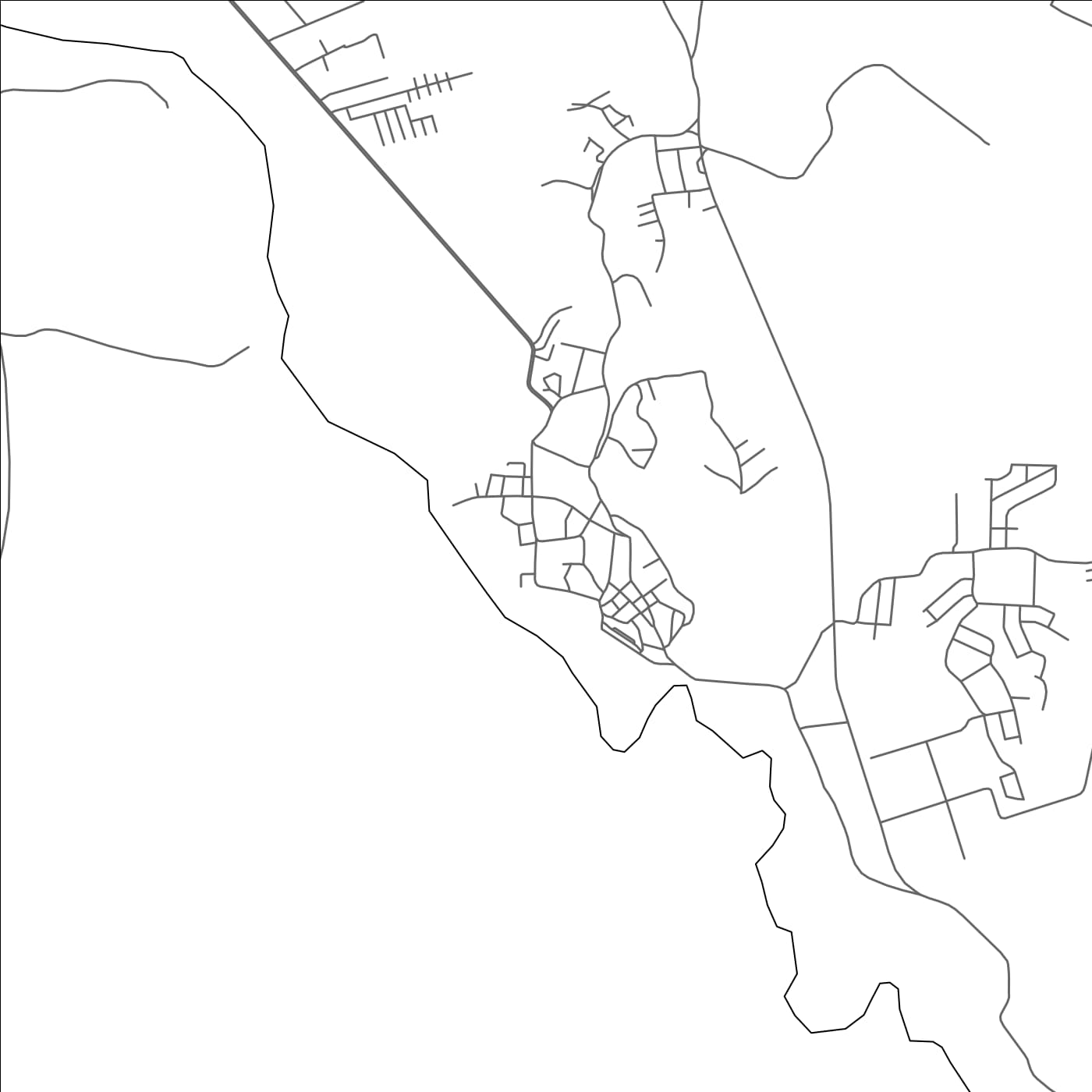 ROAD MAP OF CAUCAGUA, VENEZUELA BY MAPBAKES