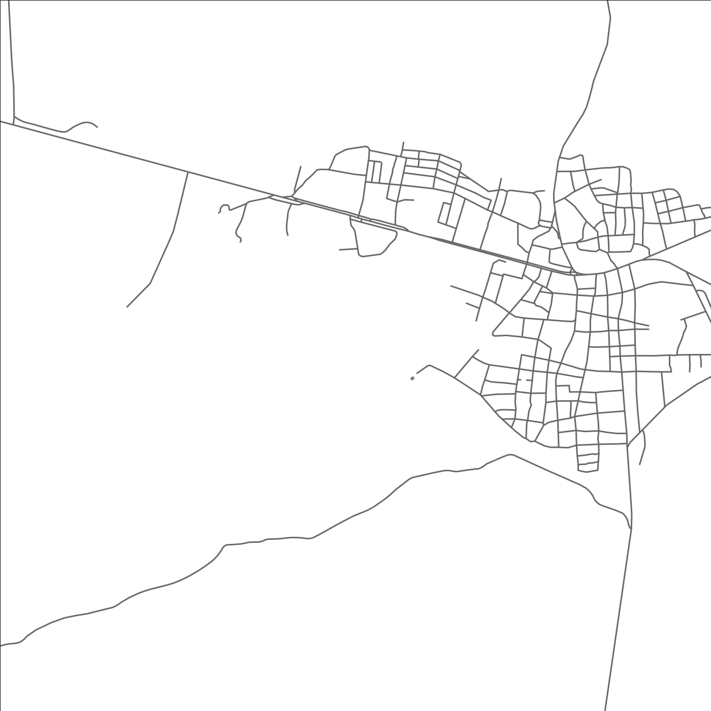 ROAD MAP OF CHAGUARAMAS, VENEZUELA BY MAPBAKES