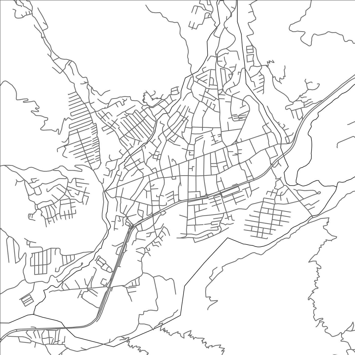 ROAD MAP OF EJIDO, VENEZUELA BY MAPBAKES