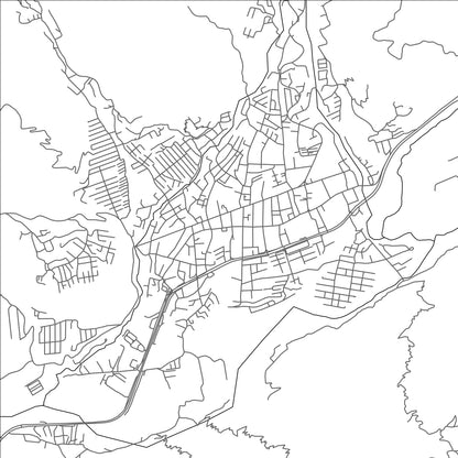 ROAD MAP OF EJIDO, VENEZUELA BY MAPBAKES