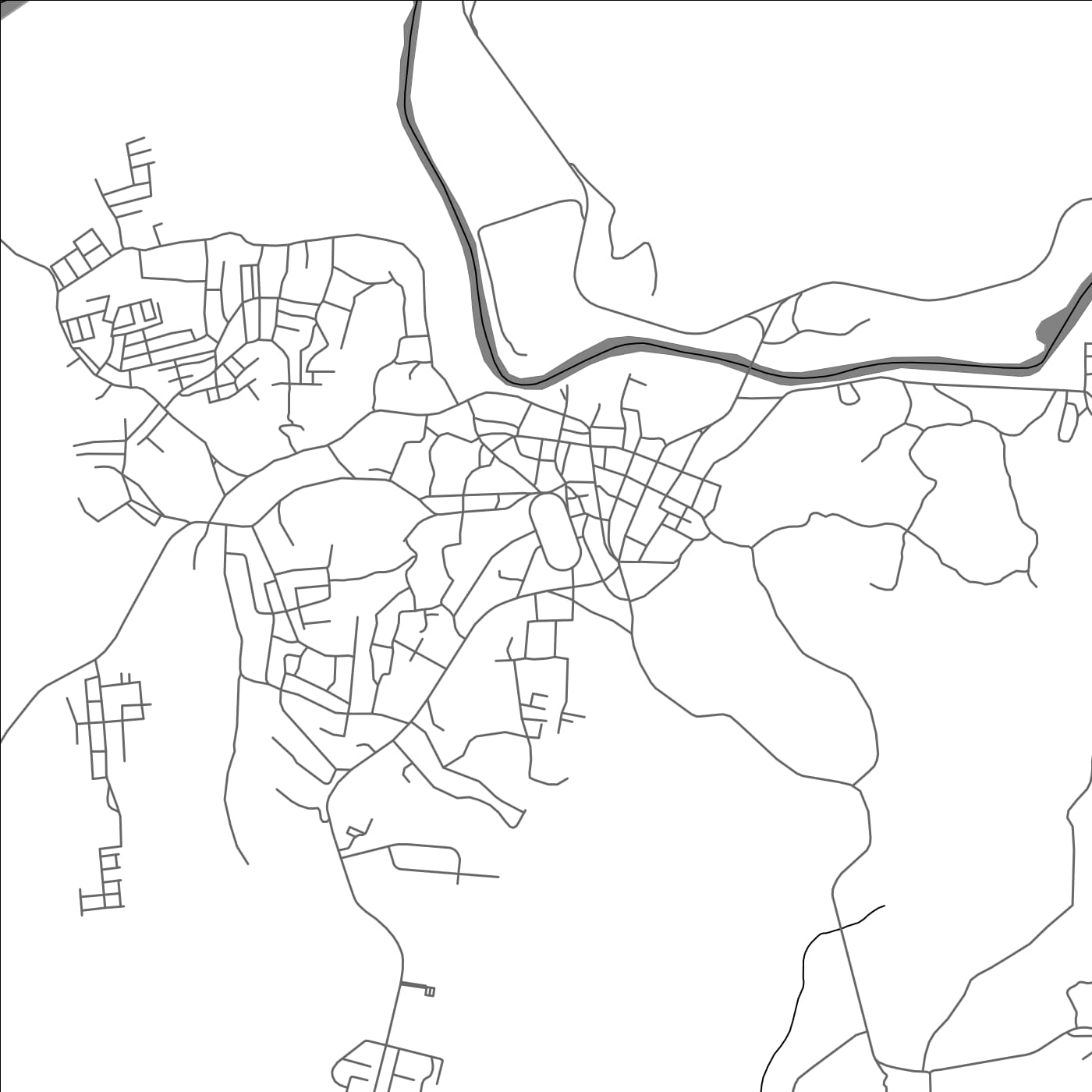 ROAD MAP OF EL CALLAO, VENEZUELA BY MAPBAKES