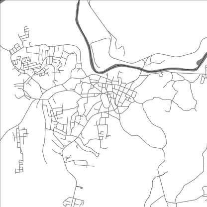 ROAD MAP OF EL CALLAO, VENEZUELA BY MAPBAKES