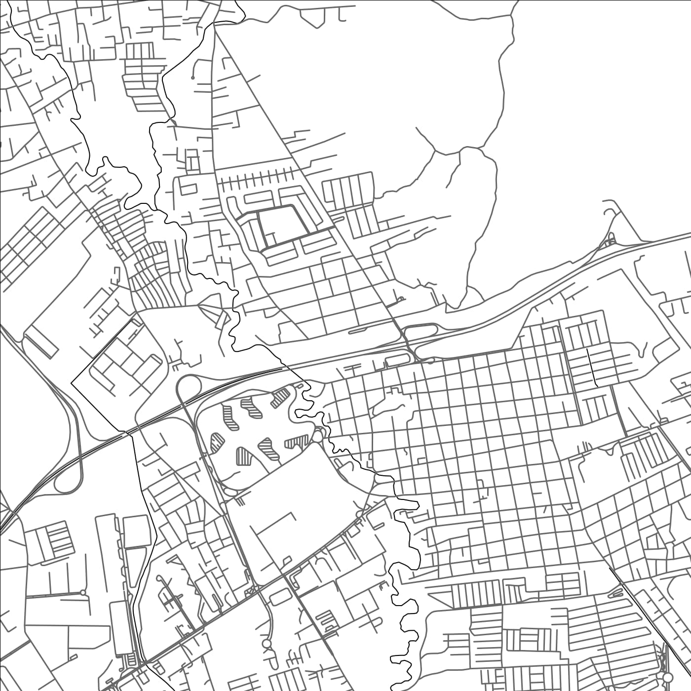 ROAD MAP OF GUACARA, VENEZUELA BY MAPBAKES