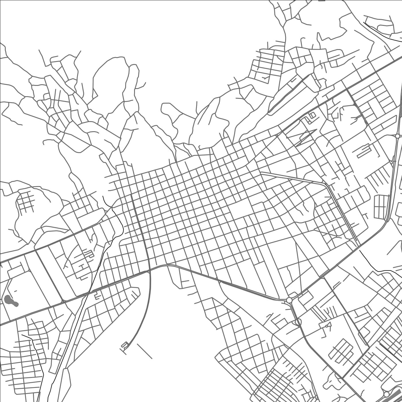 ROAD MAP OF GUANARE, VENEZUELA BY MAPBAKES