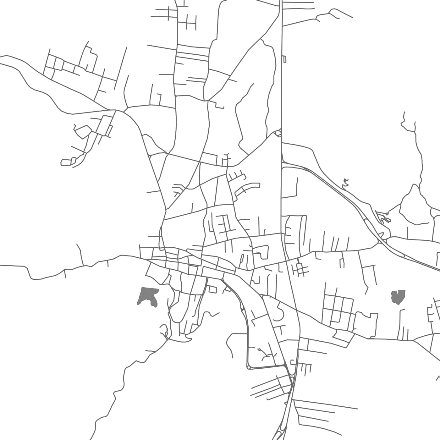 ROAD MAP OF LA ASUNCION, VENEZUELA BY MAPBAKES