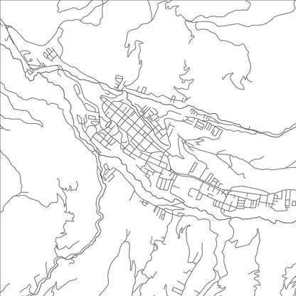 ROAD MAP OF LA GRITA, VENEZUELA BY MAPBAKES