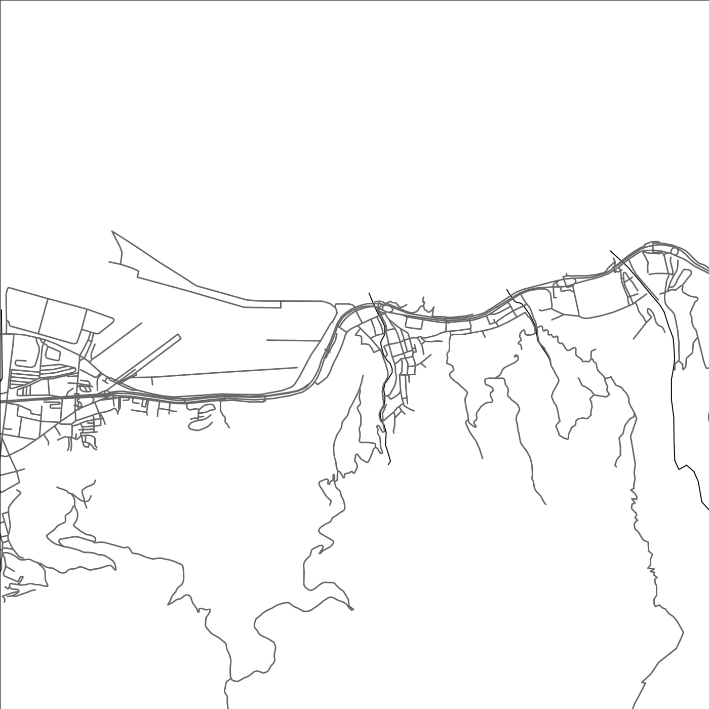 ROAD MAP OF LA GUAIRA, VENEZUELA BY MAPBAKES