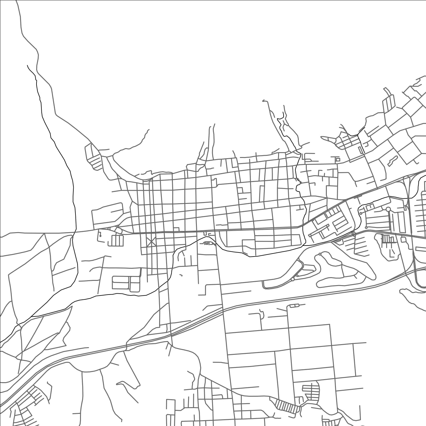 ROAD MAP OF LA VICTORIA, VENEZUELA BY MAPBAKES