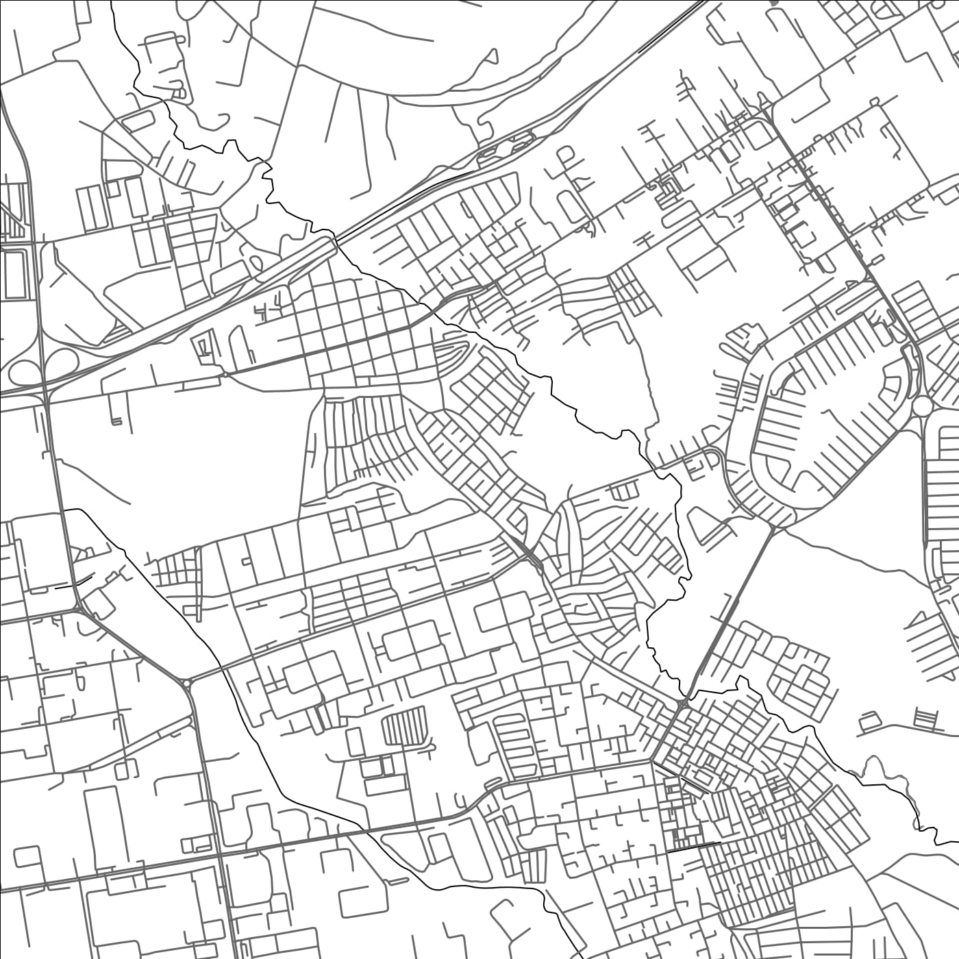 ROAD MAP OF LOS GUAYOS, VENEZUELA BY MAPBAKES