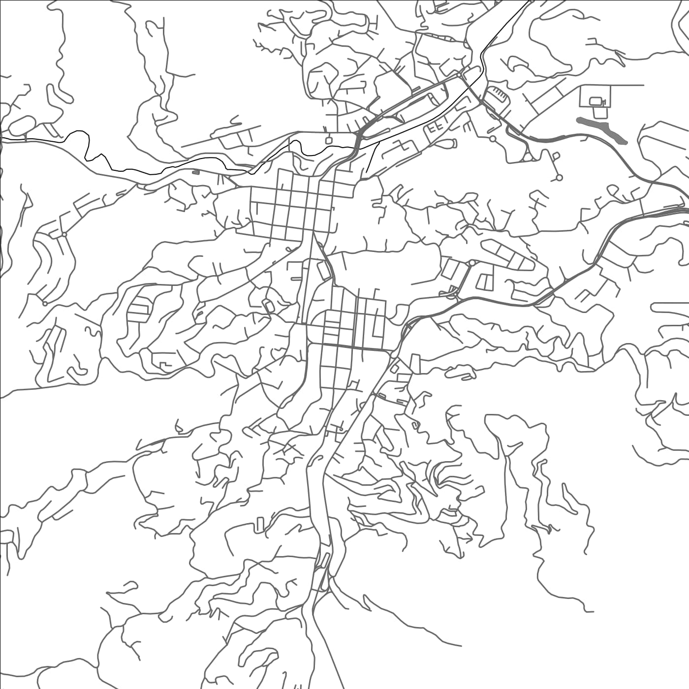 ROAD MAP OF LOS TEQUES, VENEZUELA BY MAPBAKES